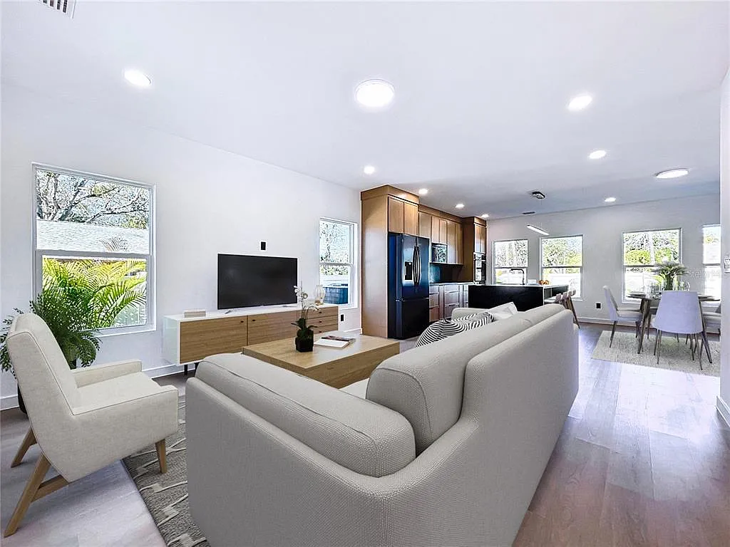 Full home interior remodel St. Petersburg FL — new flooring, paint and fixtures throughout