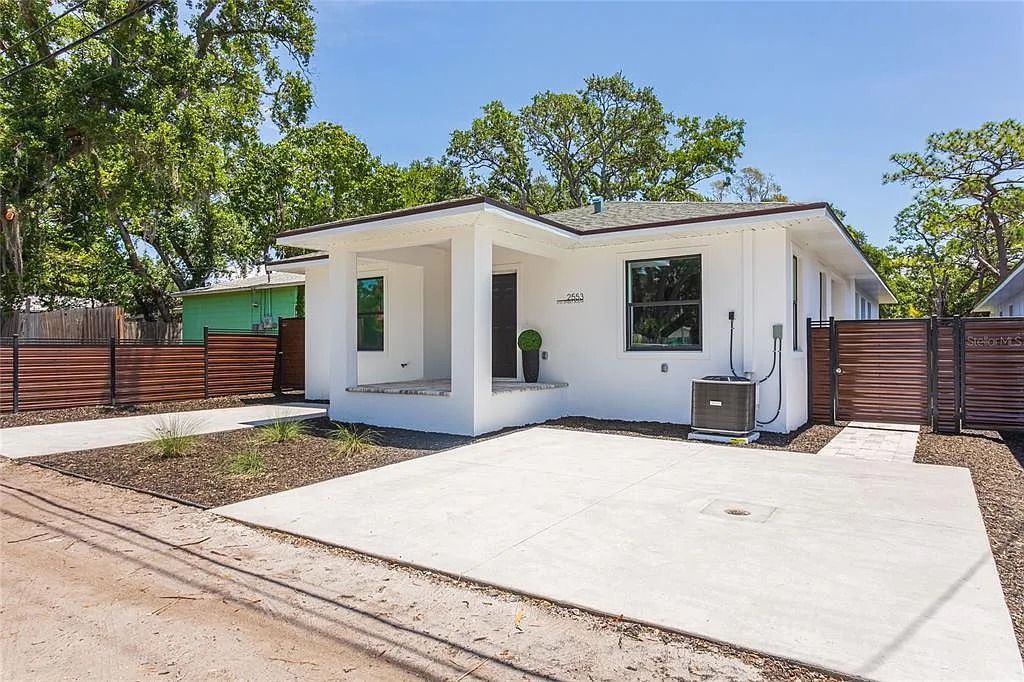 Exterior renovation Tampa Bay — new pavers and updated landscaping